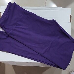 Like New Dark Purple LuLaRoe One Size Leggings